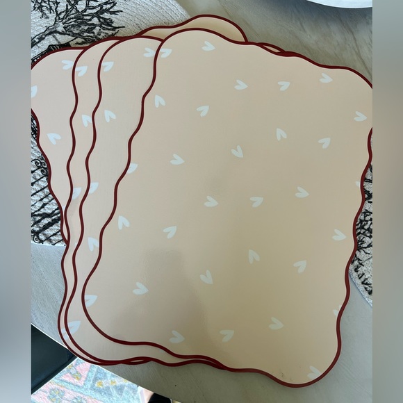 Opalhouse Other - Set of 4 Opalhouse Valentine cork placemats